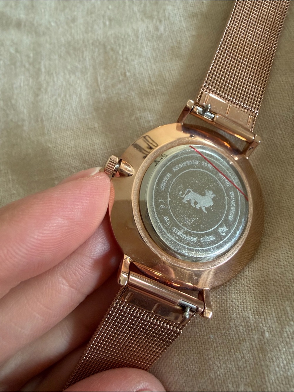 Larsson & Jennings X Jillian Harris Gold Mesh Strap Women's Watch in rose gold - Picture 4 of 9